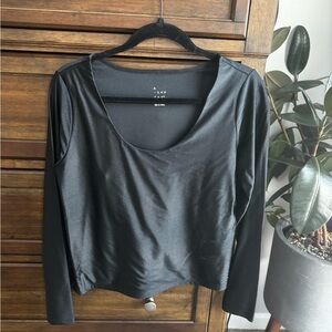 A New Day Women's Charcoal Long Sleeve Top